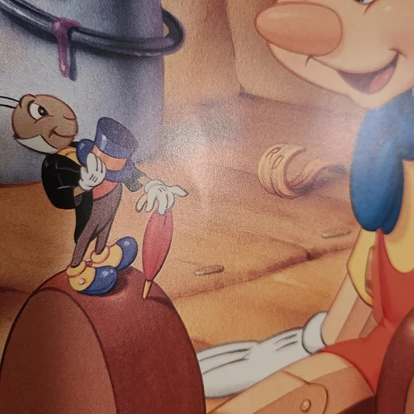 Vintage 1993 Disney Lithographs - Aladdin & Pinocchio - Picture 6 of 12